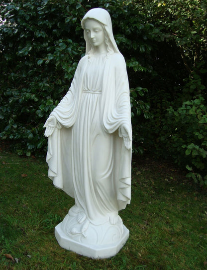 Virgin Mary 118cm Marble Resin Garden Statue