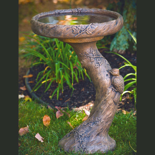 Woodscape 2-Piece Concrete Bird Bath