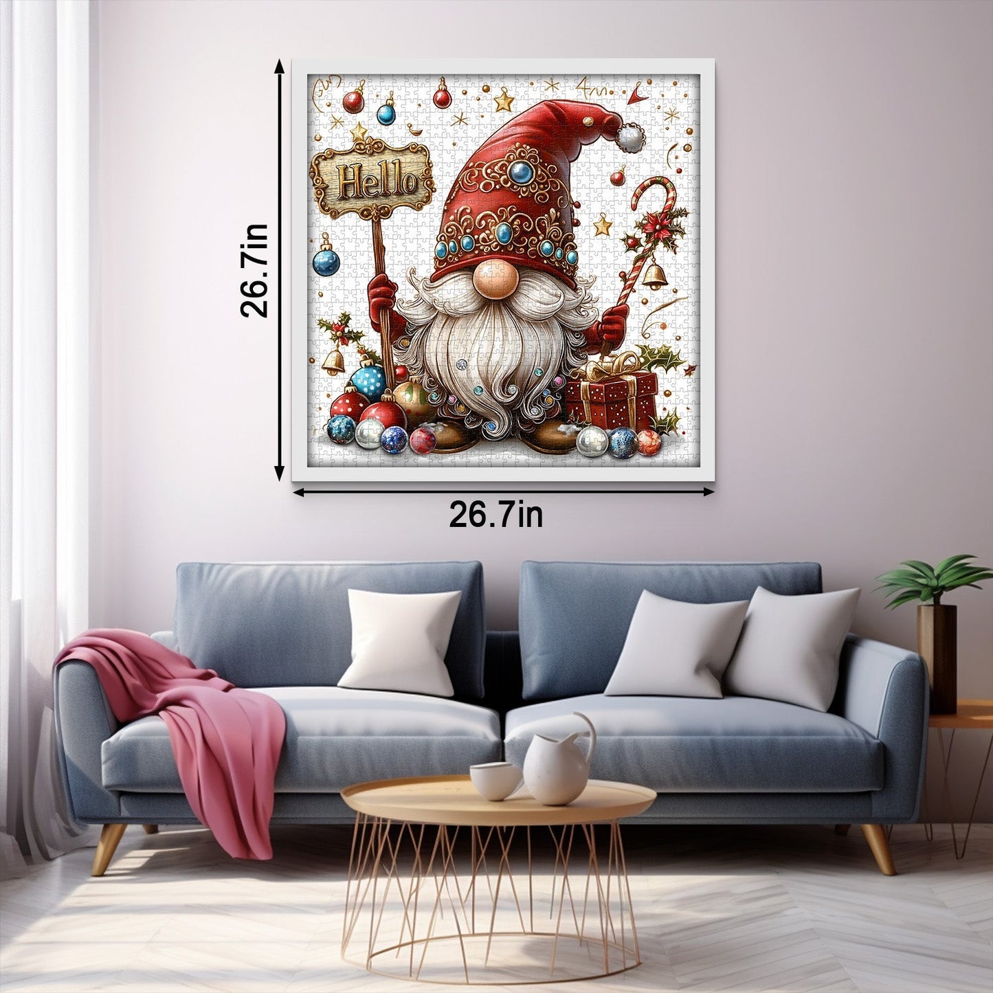 Christmas Charm Gnome Jigsaw Puzzle 1000 Pieces