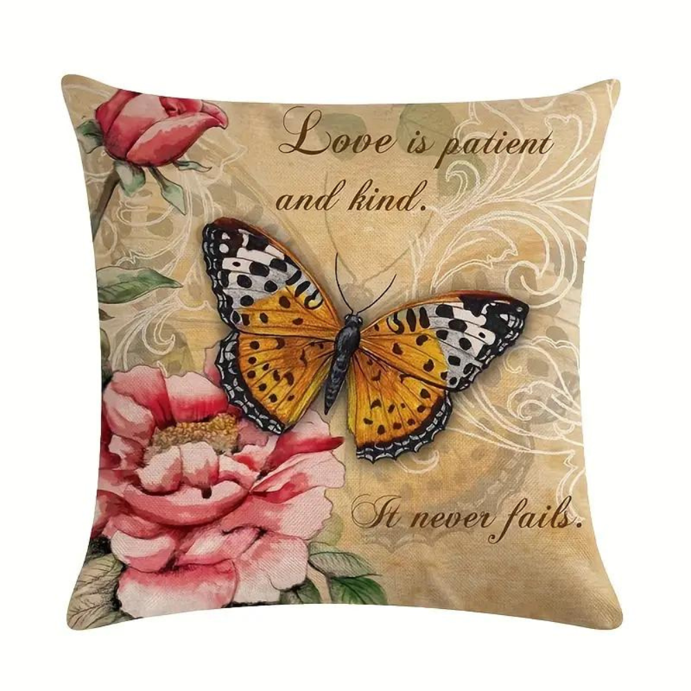 Rustic Butterfly Cushion Covers