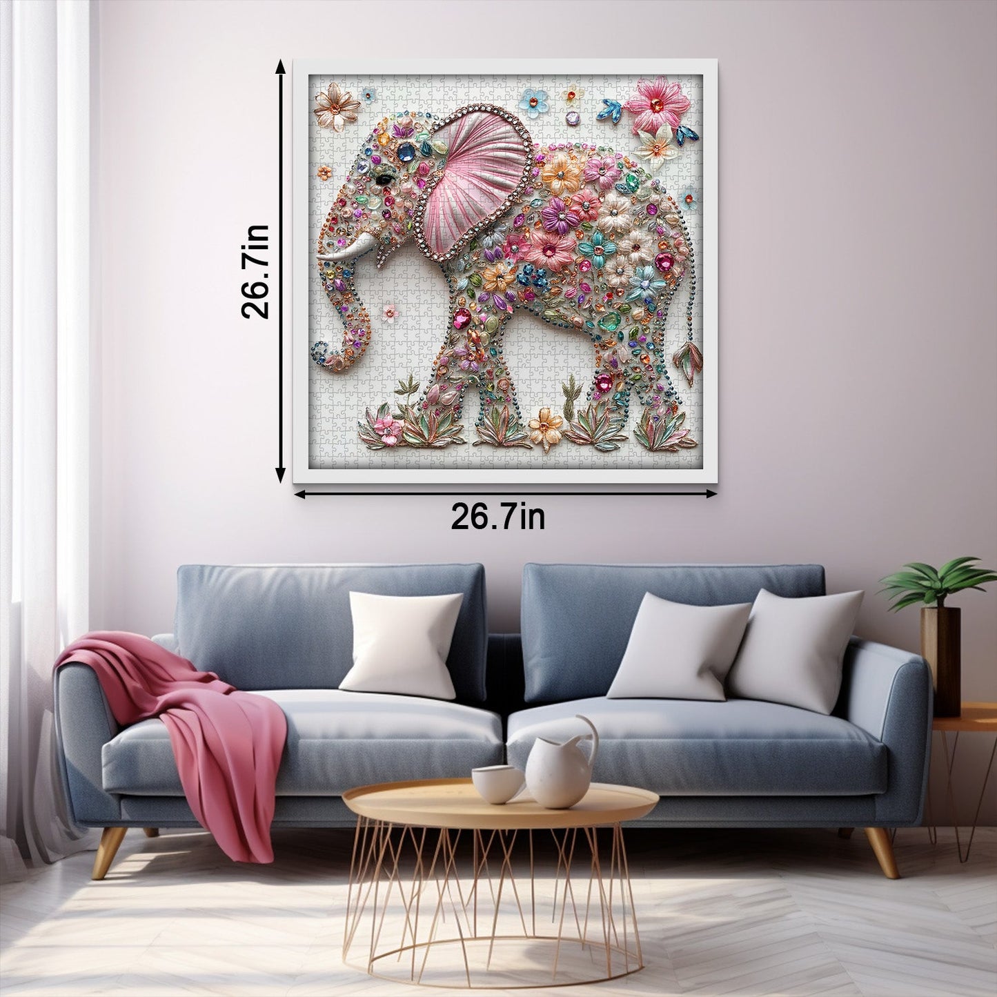 Elegant Elephant Jigsaw Puzzle 1000 Pieces