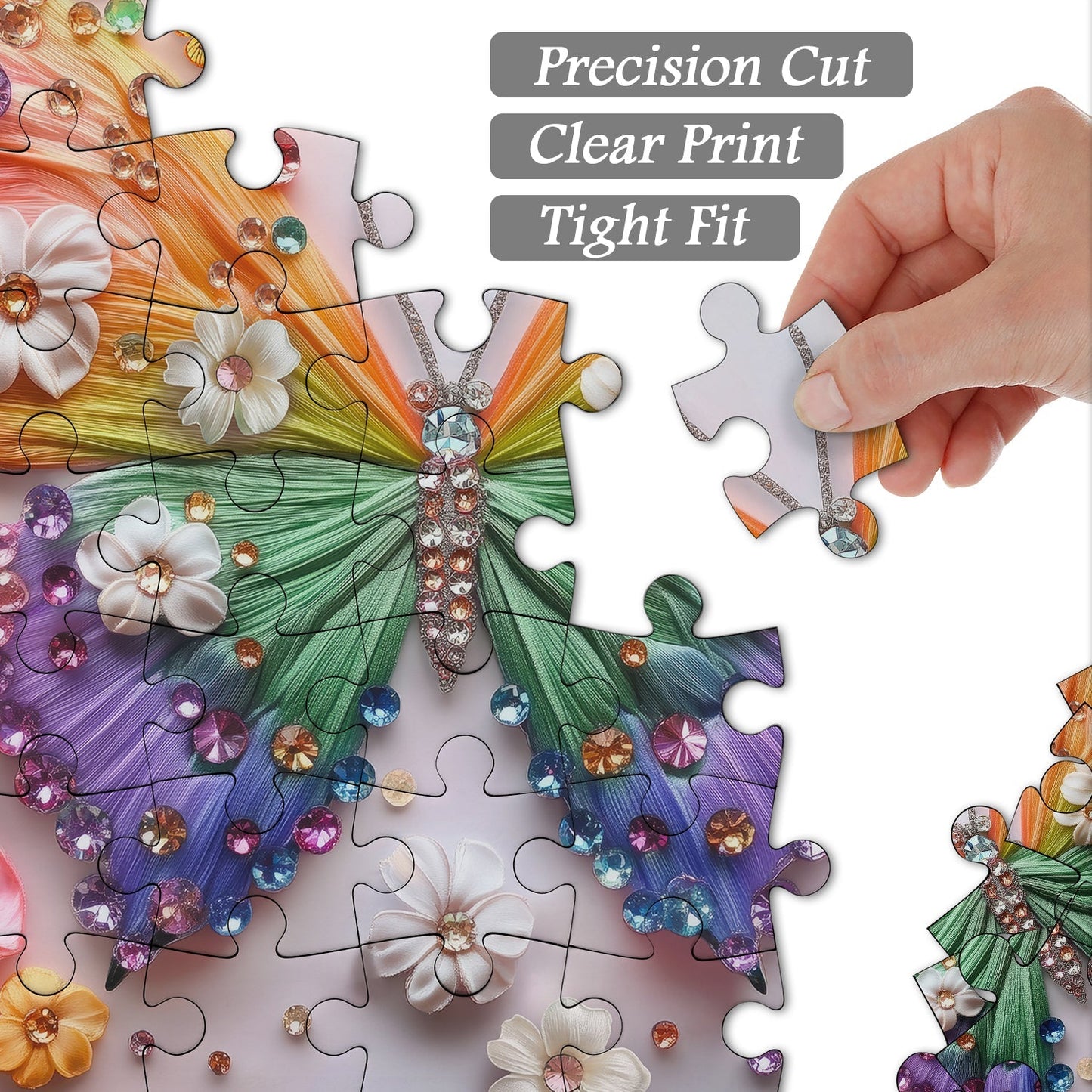 Crystal Rainbow Wing Jigsaw Puzzle 1000 Pieces