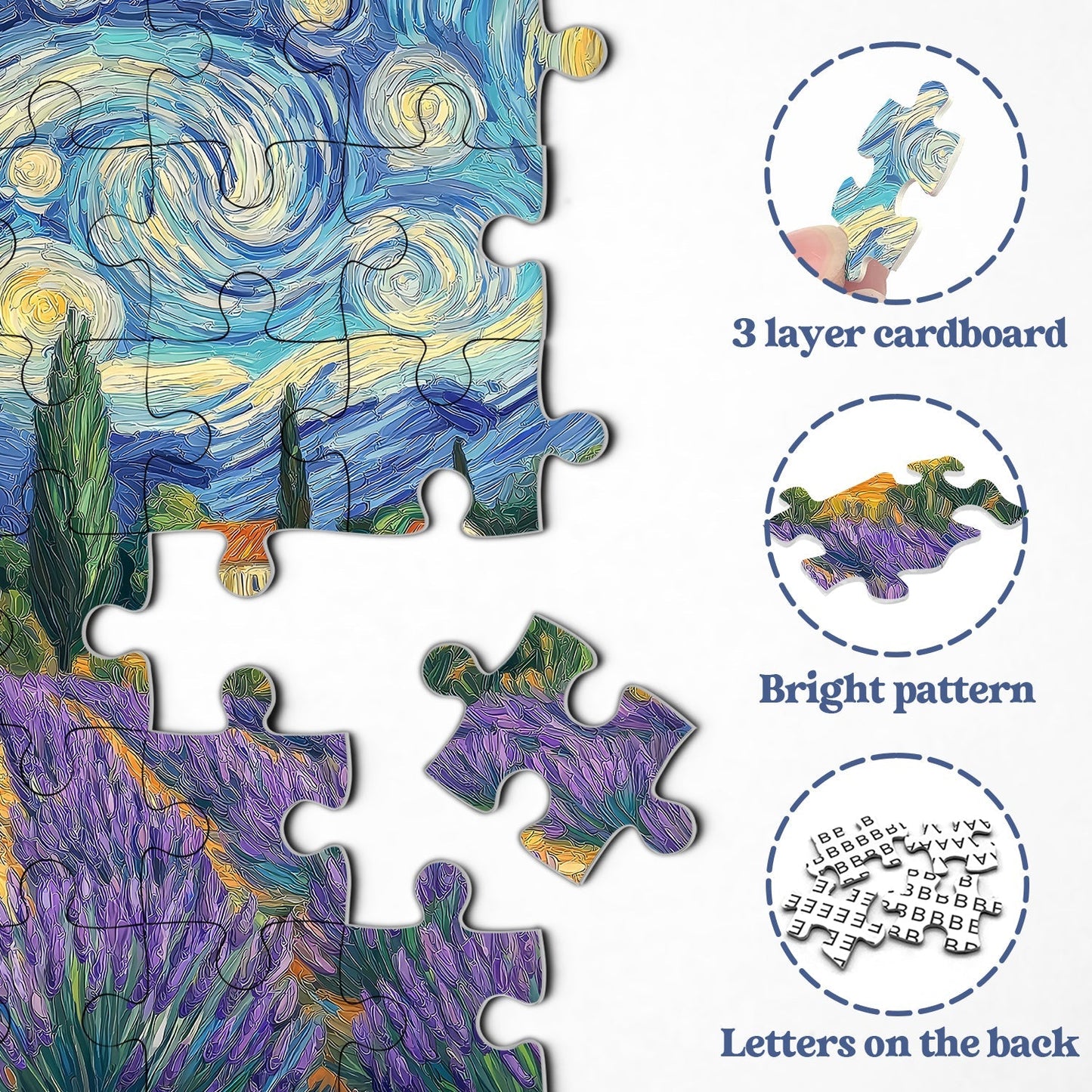 Night Flower Field Jigsaw Puzzle 1000 Pieces