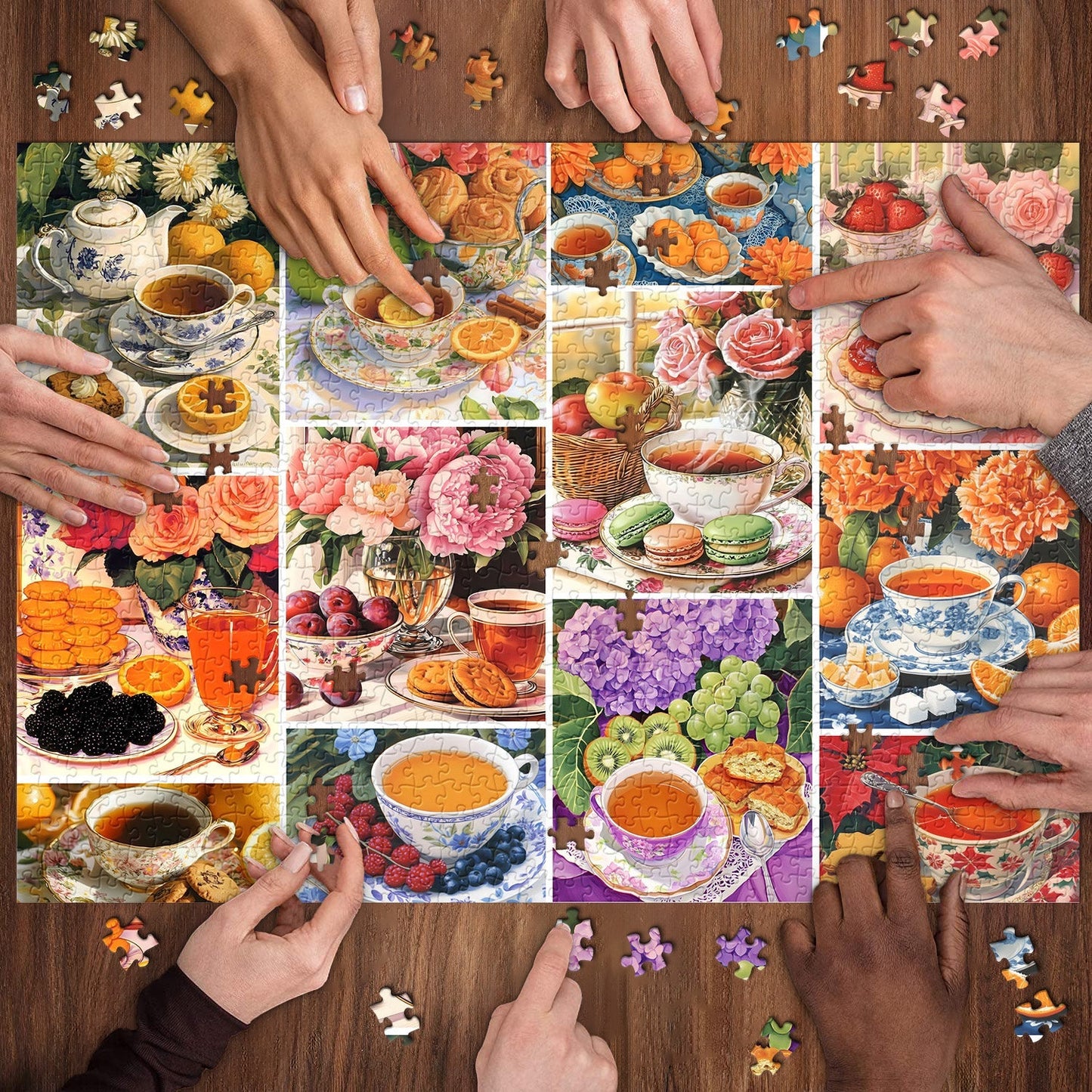 Afternoon Tea Time Jigsaw Puzzle 1000 Pieces