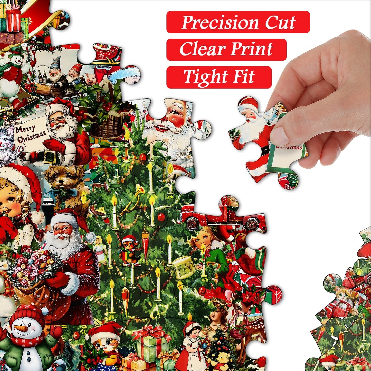 Merry Christmas Jigsaw Puzzle 1000 Pieces