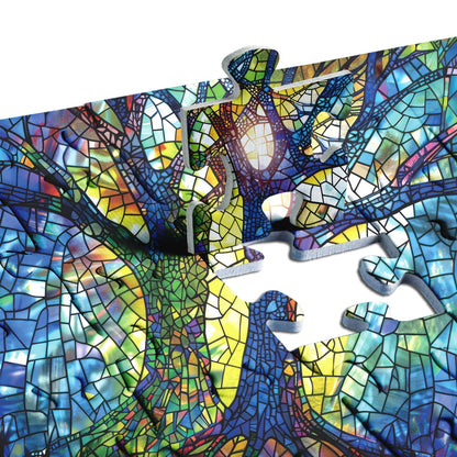 Vibrant Glass Tree Jigsaw Puzzle 1000 Pieces