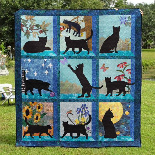 Black Cat TL06102301 Quilt Blanket