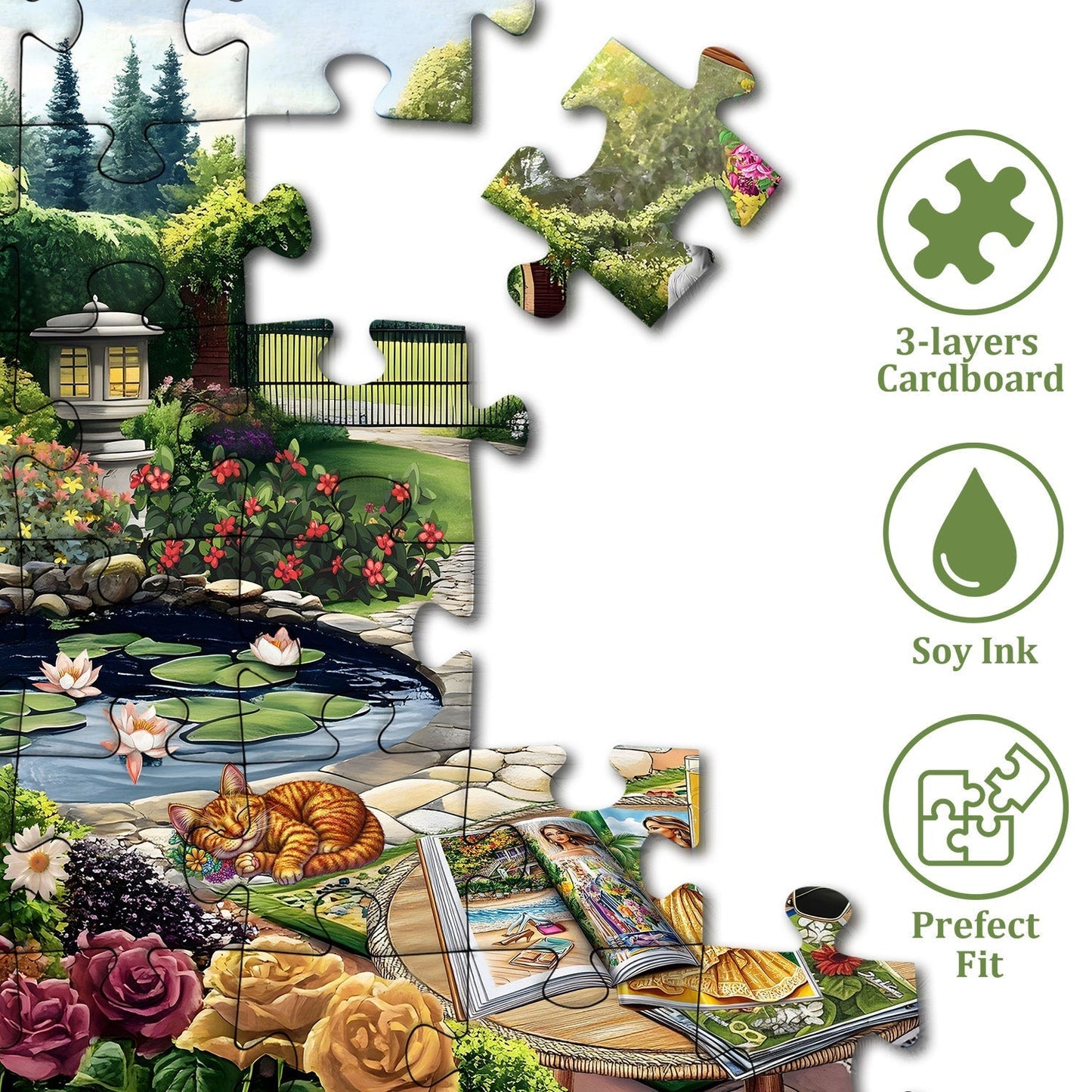 Cozy backyard Jigsaw Puzzle 1000 Pieces