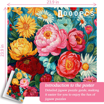 Exquisite Flowers Jigsaw Puzzle 1000 Pieces