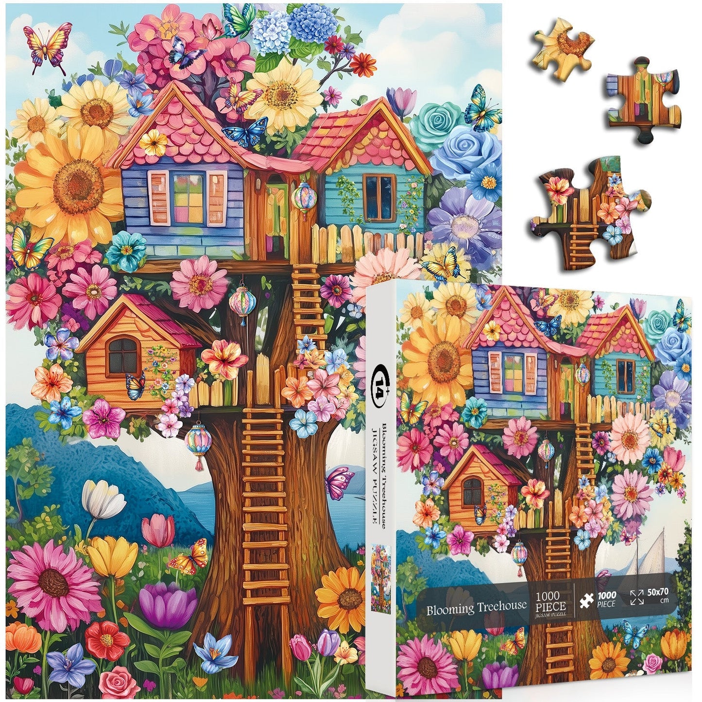 Blooming Treehouse Jigsaw Puzzle 1000 Pieces