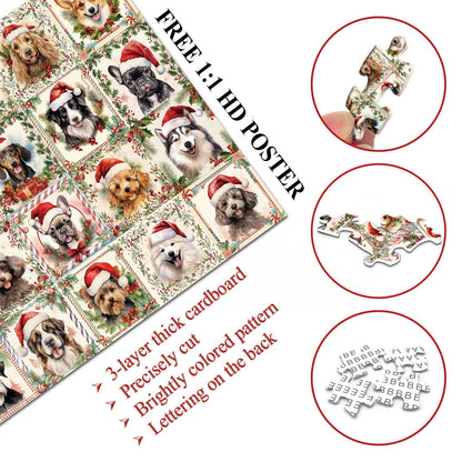 Christmas Puppy Jigsaw Puzzles 1000 Pieces