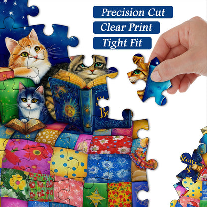 Diligent Cats Jigsaw Puzzle 1000 Pieces