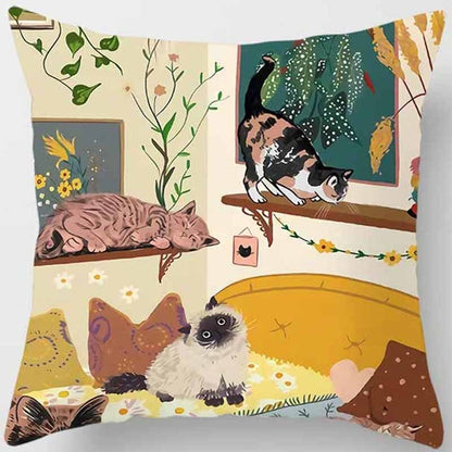 Feline Cushion Covers