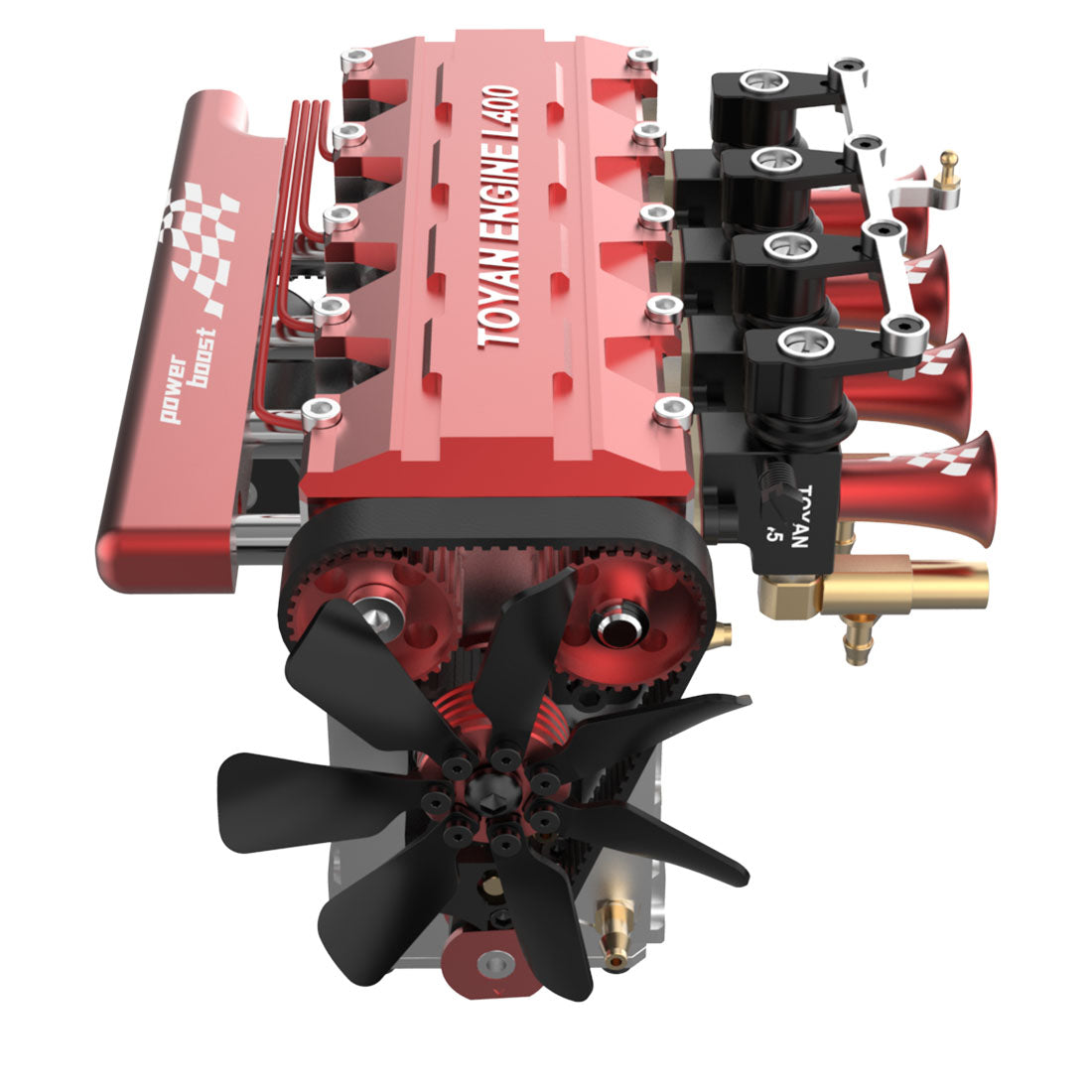 FS-L400 14cc Inline 4 Cylinder Four-stroke Water-cooled Nitro Engine Model