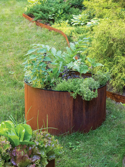 Corten Steel Round Raised Beds