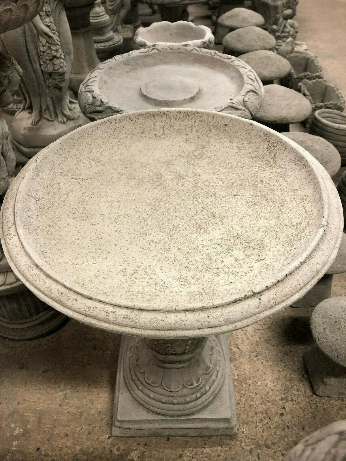 Stunning Stone Traditional Garden Bird Bath