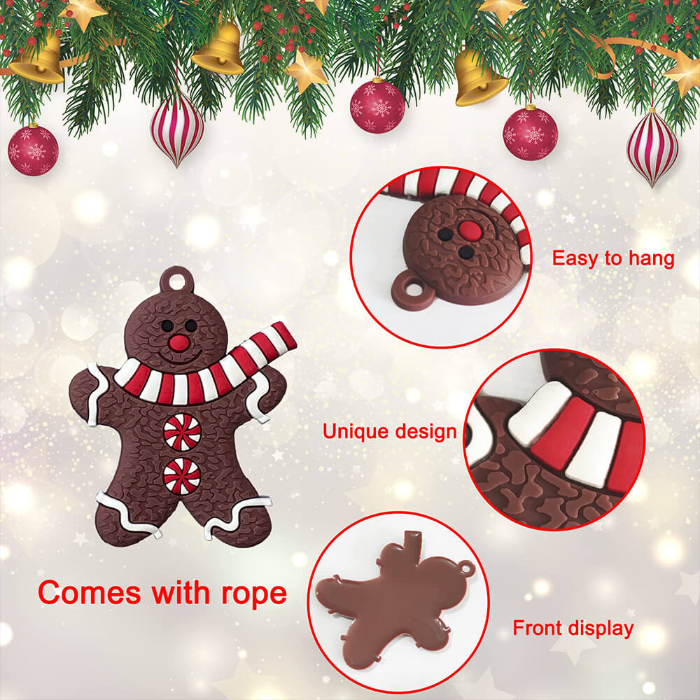 Christmas Decorative Gingerbread Man Ornament Set(12 PCS)