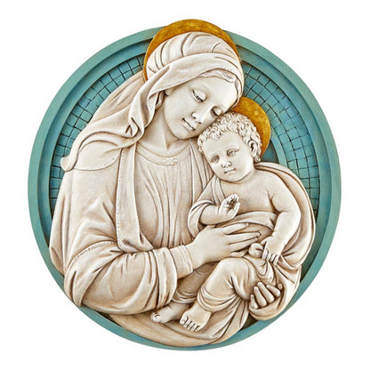 Madonna and Child Garden Plaque