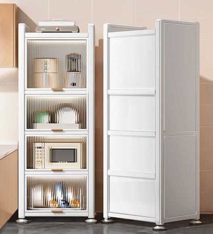 Narrow Multifunction Metal Kitchen Storage Cabinet F237