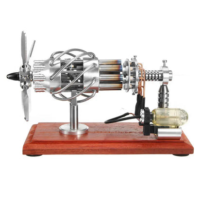 16 Cylinder Hot Air Stirling Engine Motor