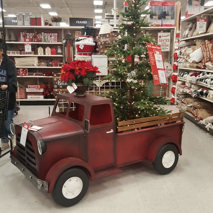 🎁Large Iron Christmas Farmhouse Truck🌲