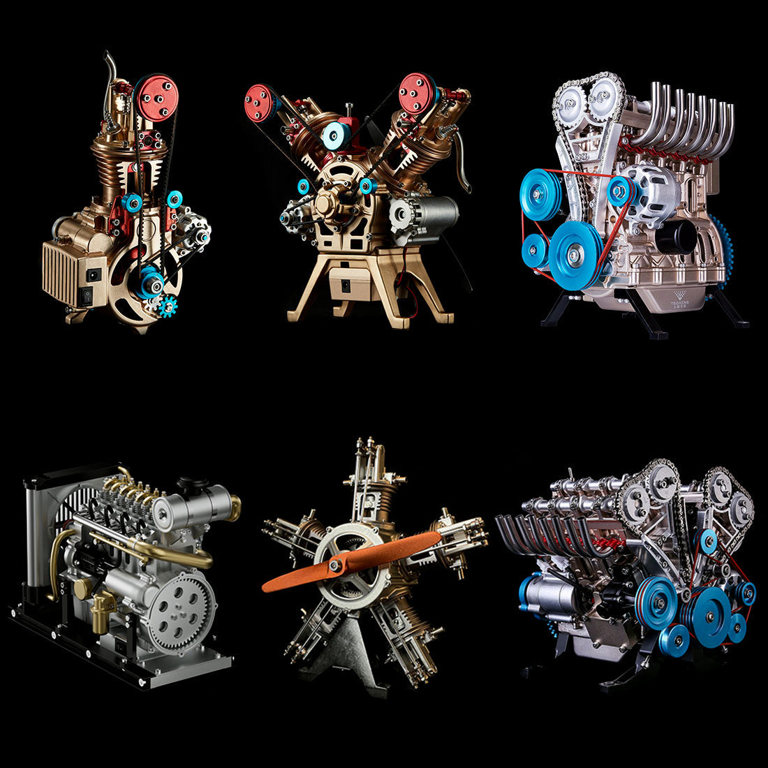 Full Metal Car Engine Model Kit That Works - Build Your Own Engines - Gift Collection