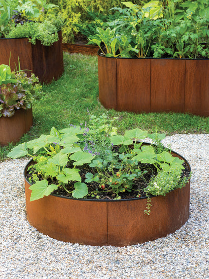 Corten Steel Round Raised Beds