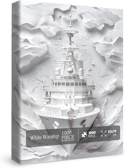 White Warship Jigsaw Puzzle 1000 Pieces