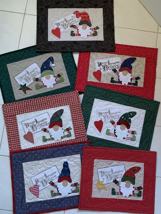 Christmas Santa CLA271223260 Quilted Placemats