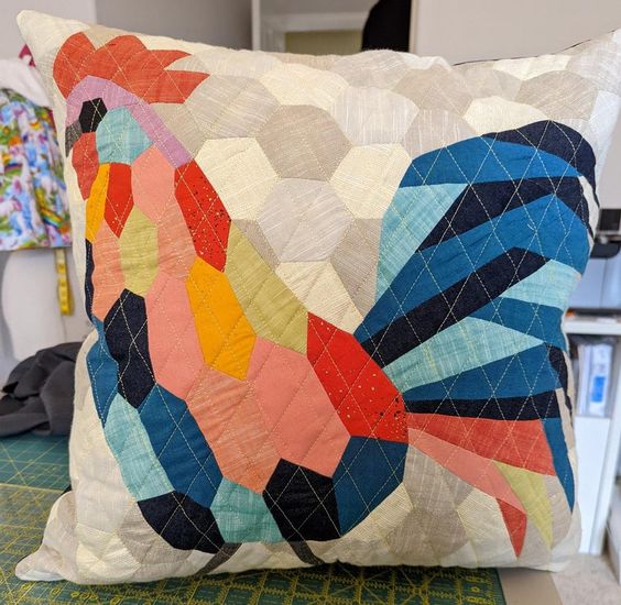 Rooster CLA080424105 Quilted Pillow Case