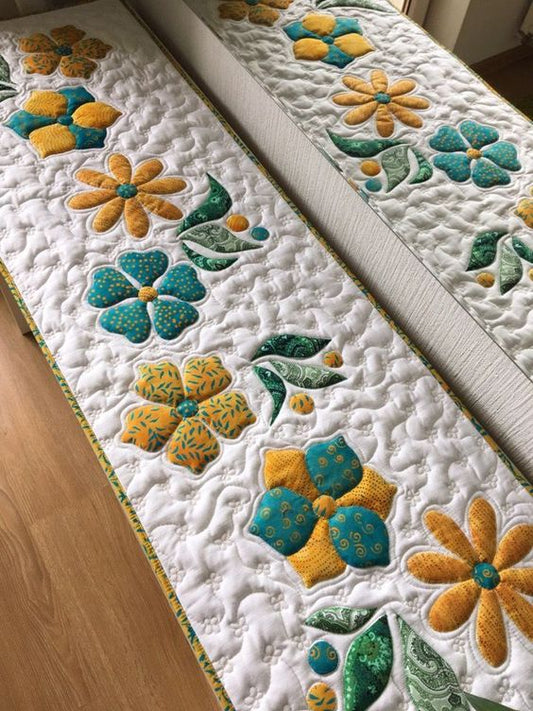 Flower CLA150324191 Quilted Table Runner