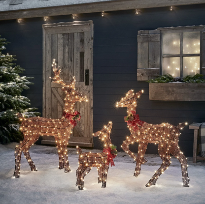 Harewood Spun Cotton Stag Light Up Reindeer 31v