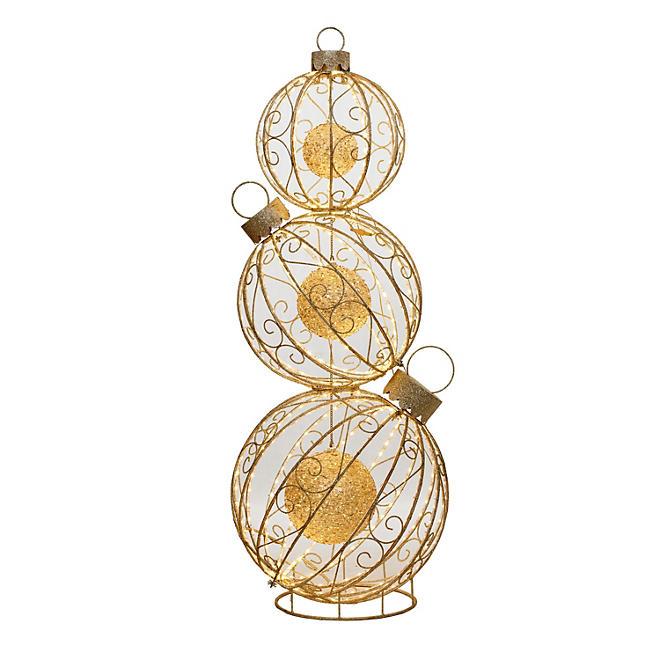 62" Pre-Lit Rotating Ornament Décor - Warm White