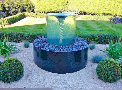 Outdoor Spiral Fountain with Reservoir & Pump Kit