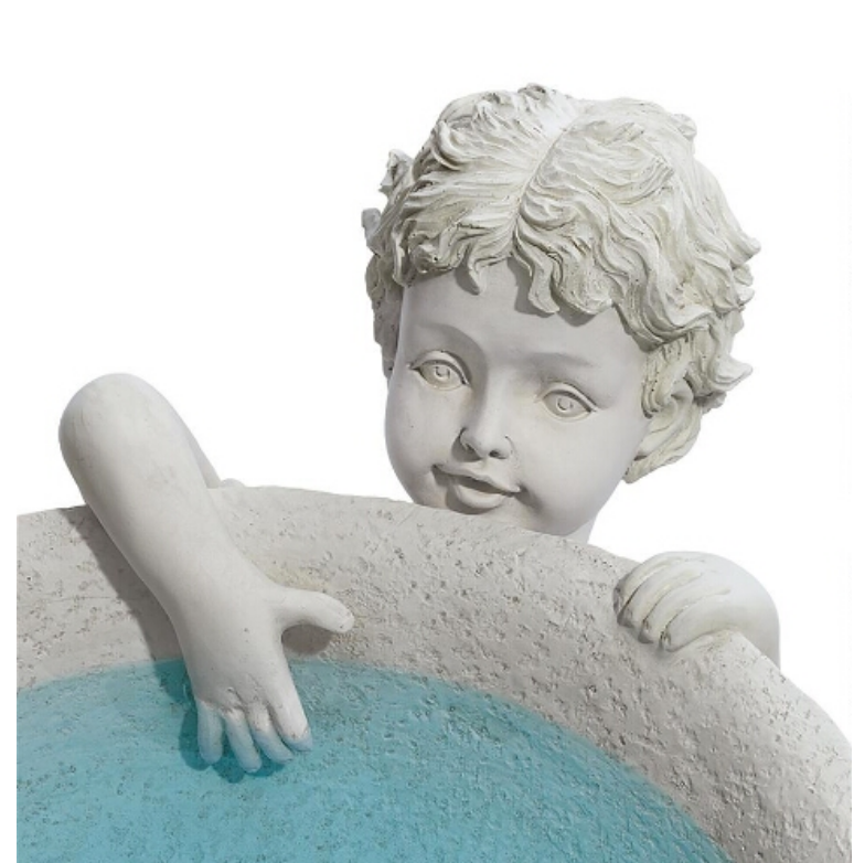 Summer Time Sculptural Birdbath Garden Statue