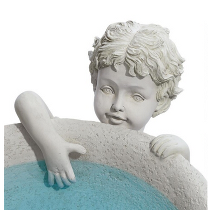 Summer Time Sculptural Birdbath Garden Statue