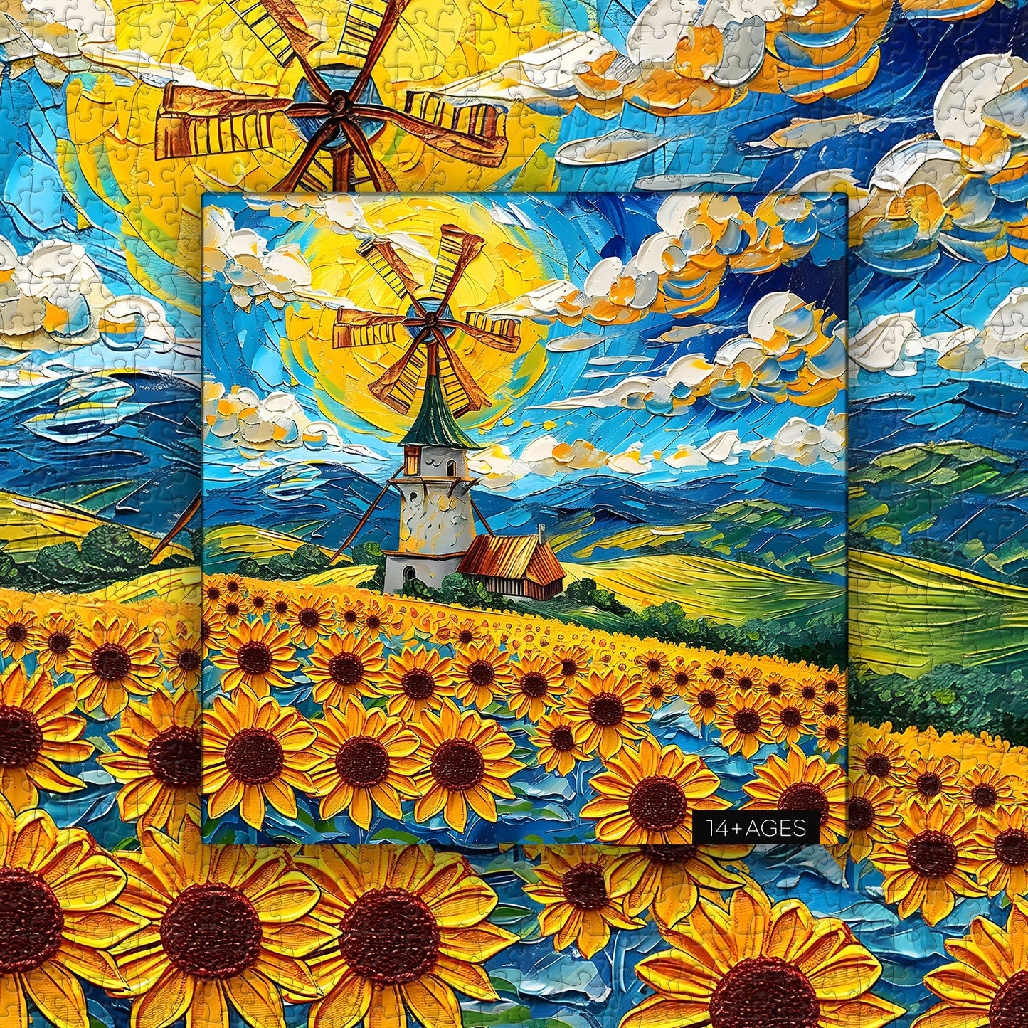 Sunflower Field 1000 Piece Jigsaw Puzzle