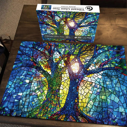 Vibrant Glass Tree Jigsaw Puzzle 1000 Pieces