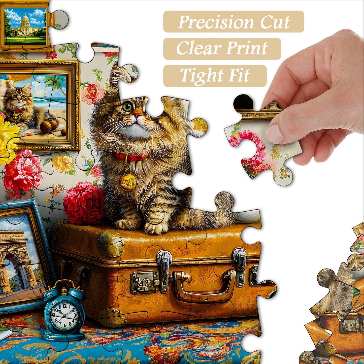 Travel Kitten Jigsaw Puzzle 1000 Pieces