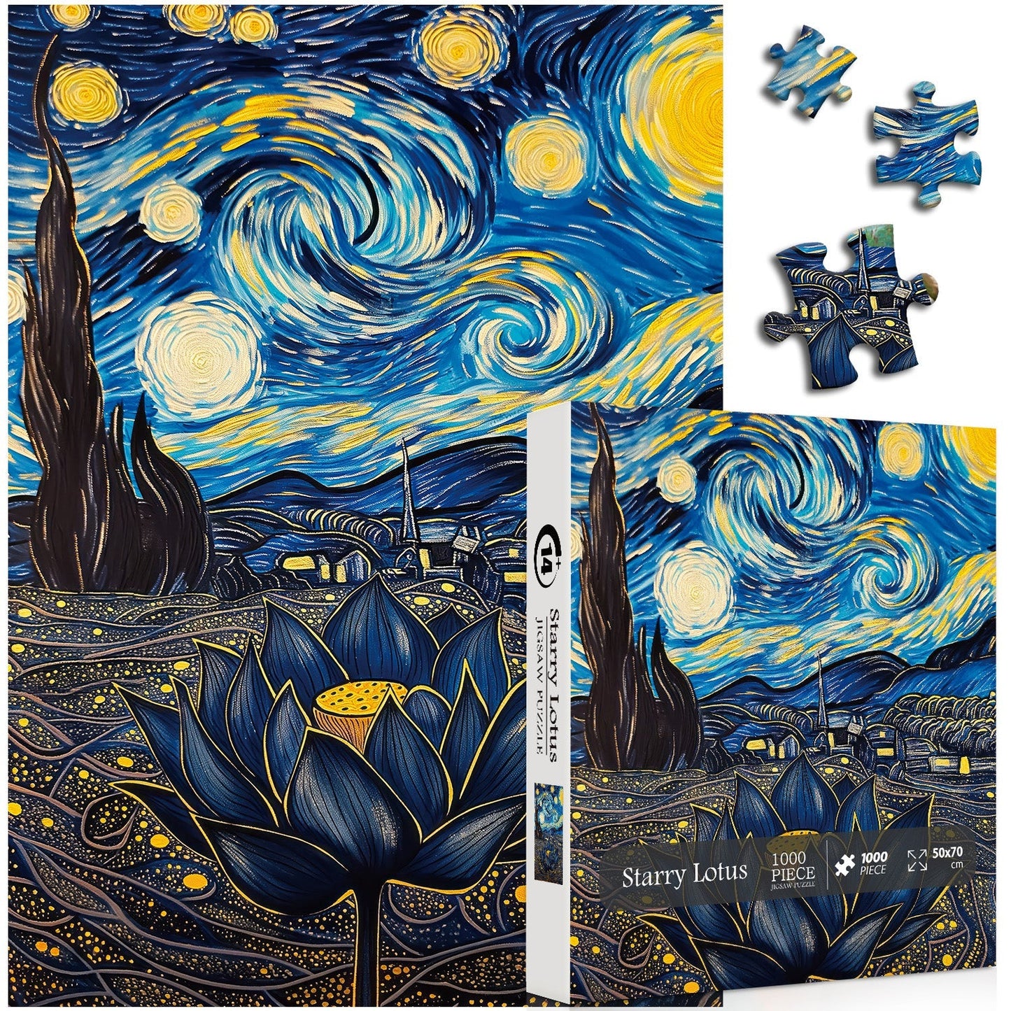 Starry Lotus Jigsaw Puzzle 1000 Pieces