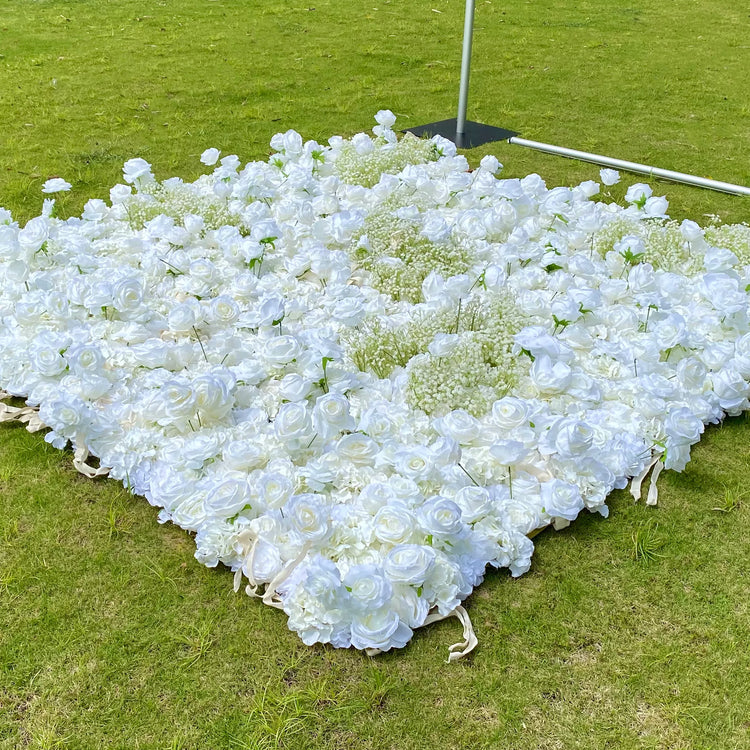 🌸Handmade Roll-Up Fabric Flower Wall (With Stand)