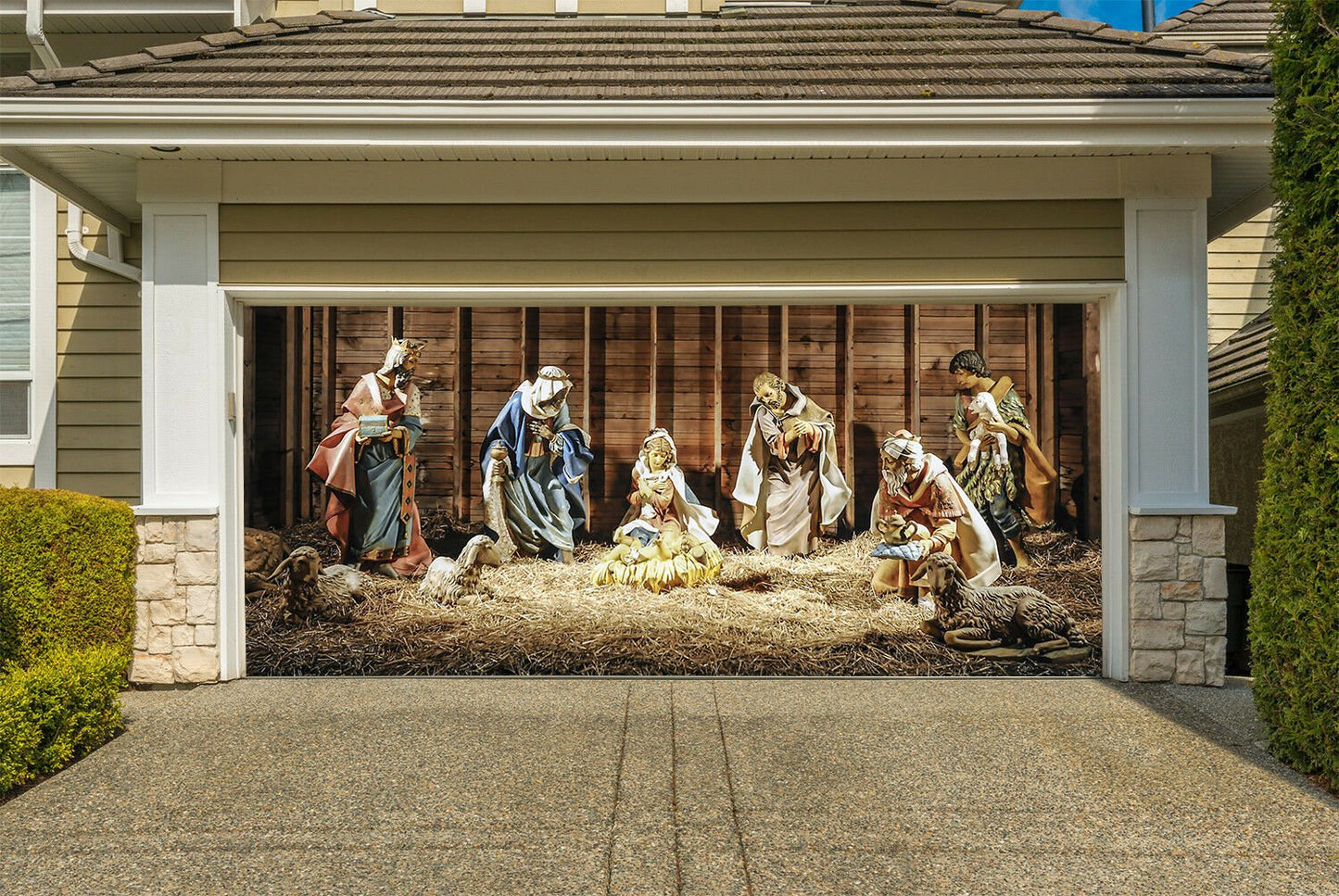 Christmas Mural for Garage Door