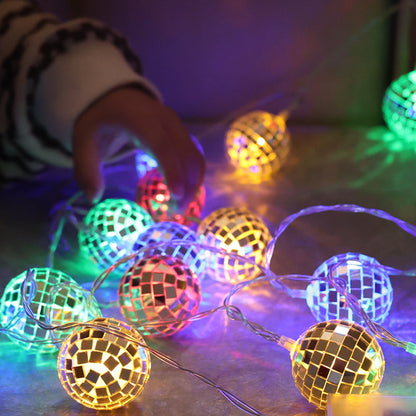 Christmas Disco Mirror ball String Light