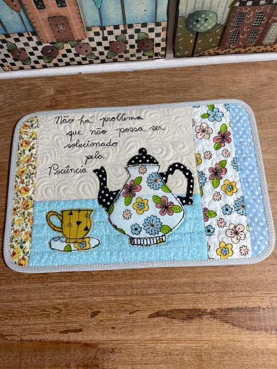 Teapot CLA271223252 Quilted Placemats