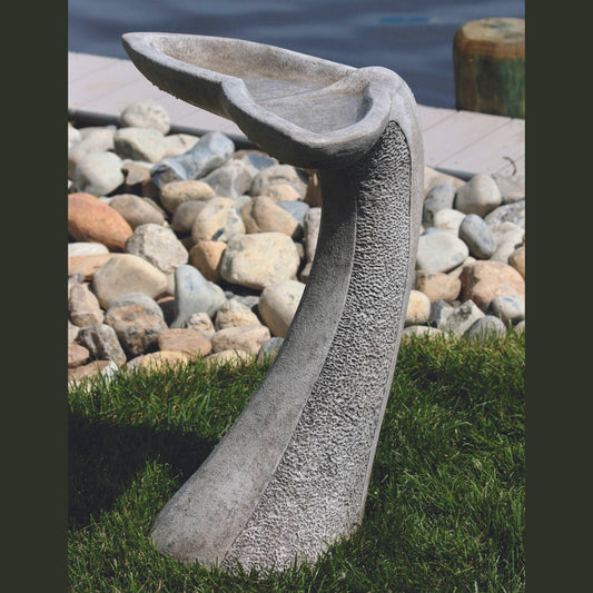 Tales of the Sea 1-Piece Concrete Bird Bath