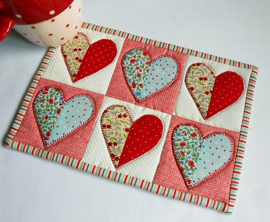 Heart CLA21112386 Quilted Placemats