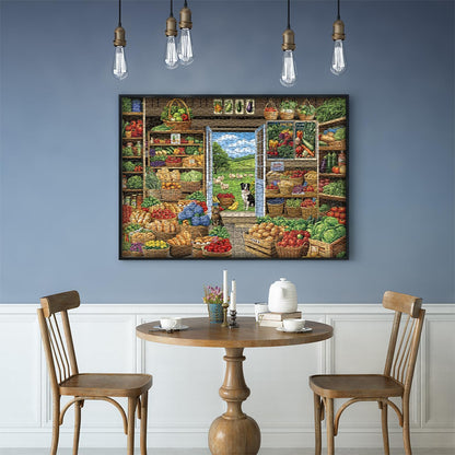 Country Market Jigsaw Puzzle 1000 Pieces