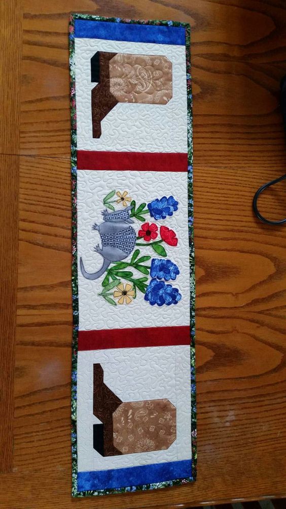 Cowboy Boots CLDY180624080 Quilted Table Runner