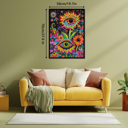 Psychedelic Eyes Jigsaw Puzzle 1000 Pieces