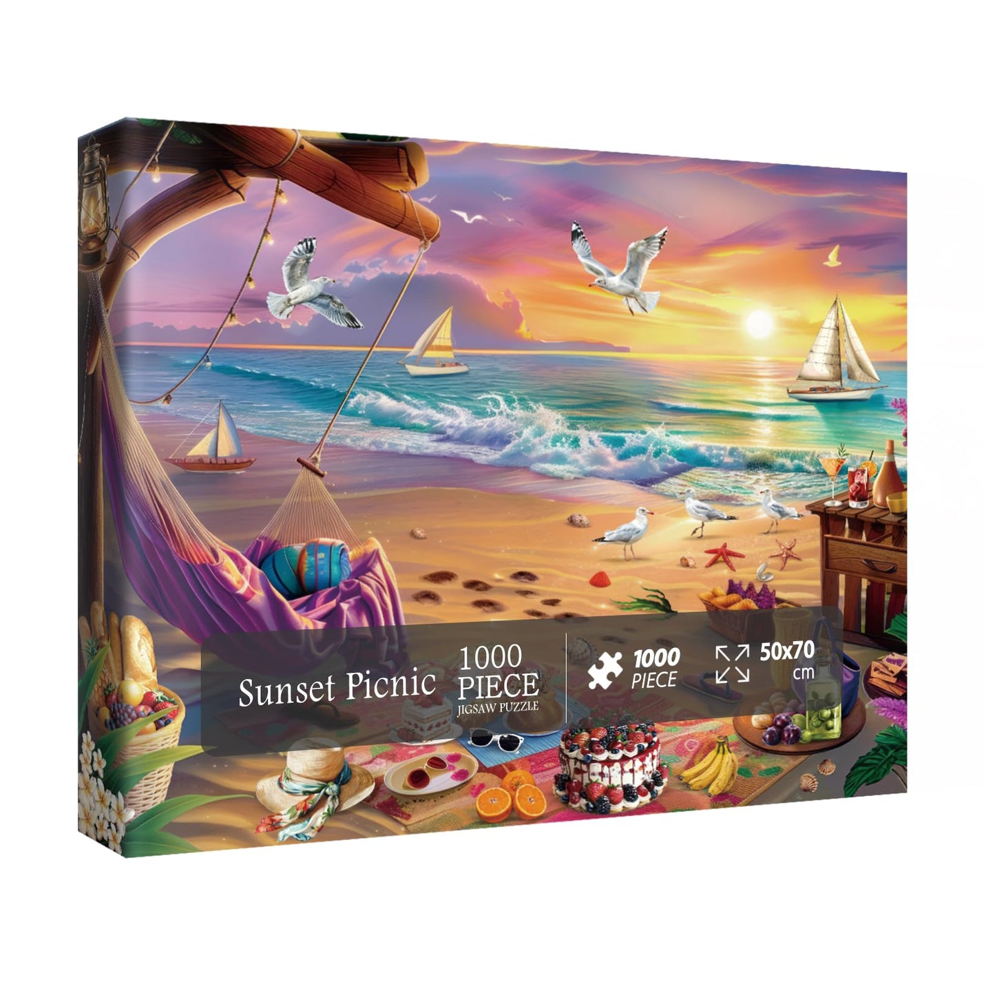 Sunset Picnic Jigsaw Puzzle 1000 Pieces